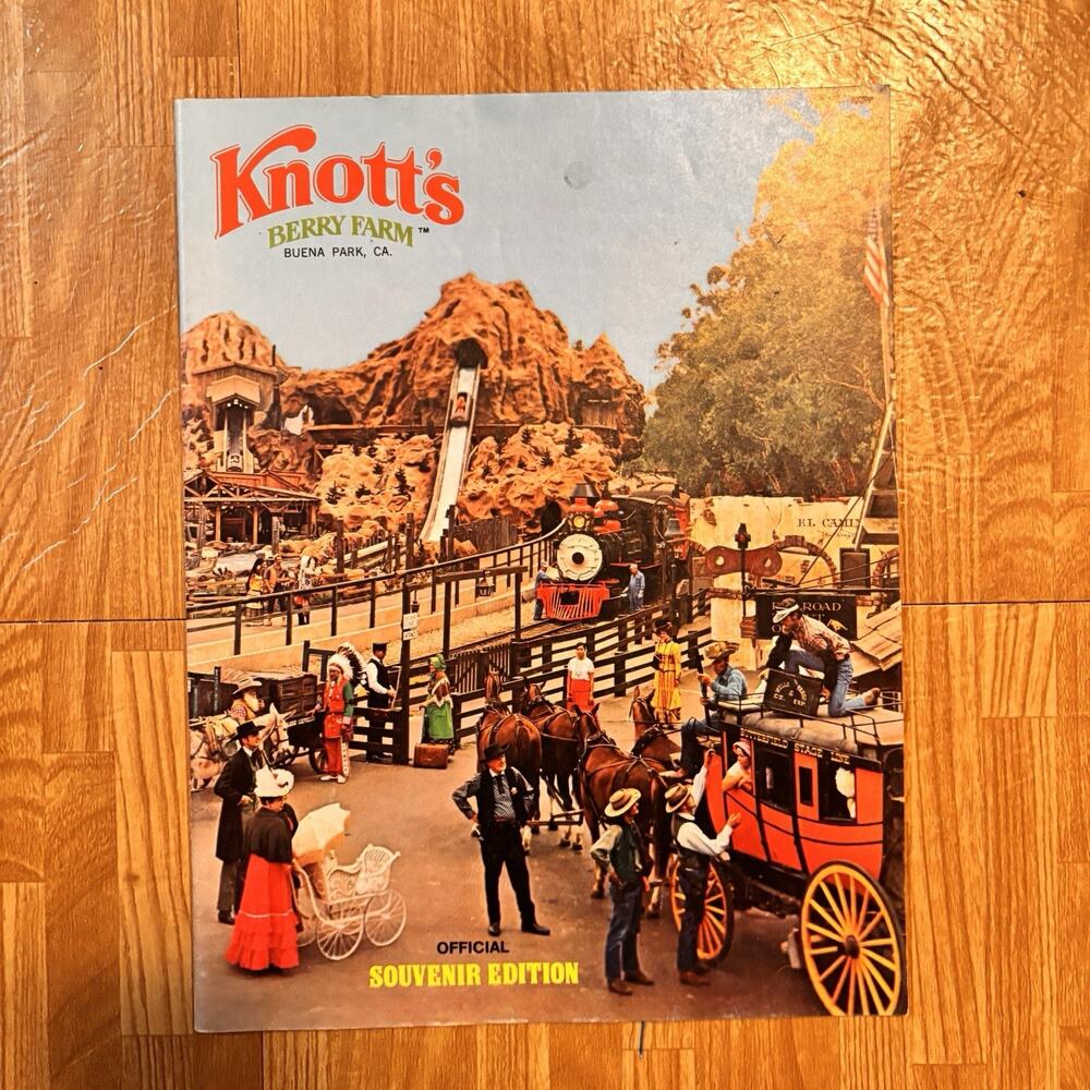 Vintage Knott's Berry Farm Ghost Town Souvenir Guide Book Buena Park CA